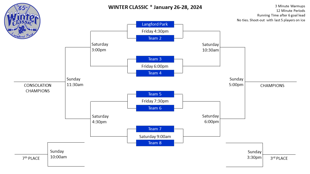 Schedule Langford Park Hockey